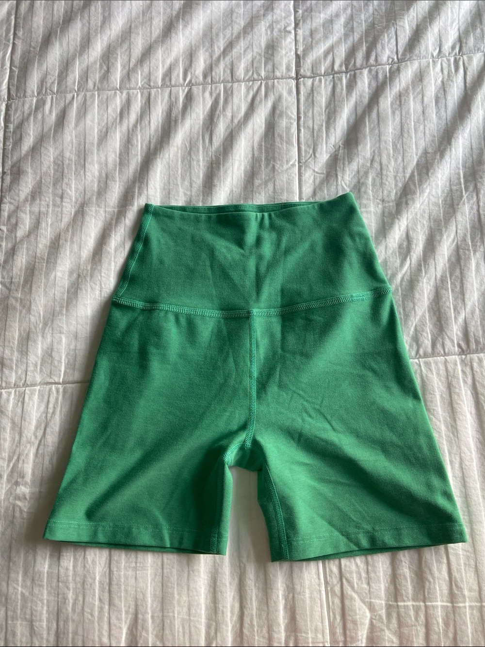 Beyond Yoga High-Waist Green Women's Bike Shorts